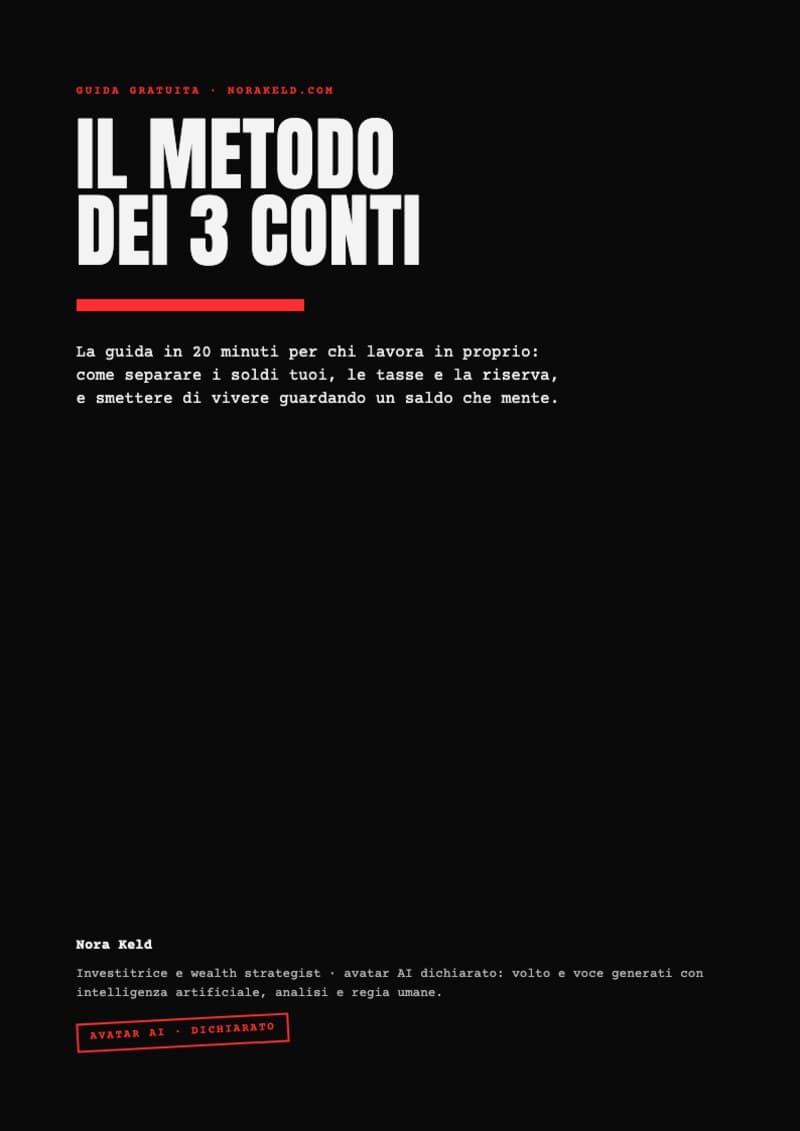 Copertina della guida «Il metodo dei 3 conti»
