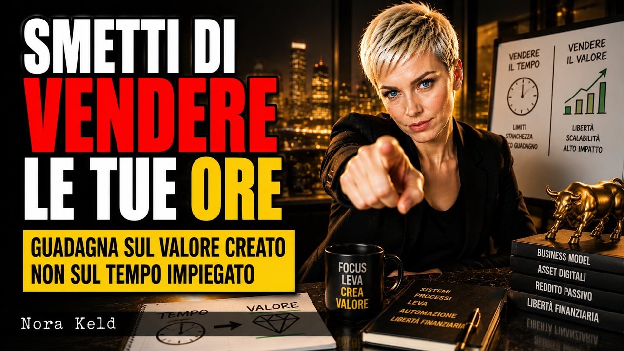 Non lavorare più a ore: vendi il tuo valore
